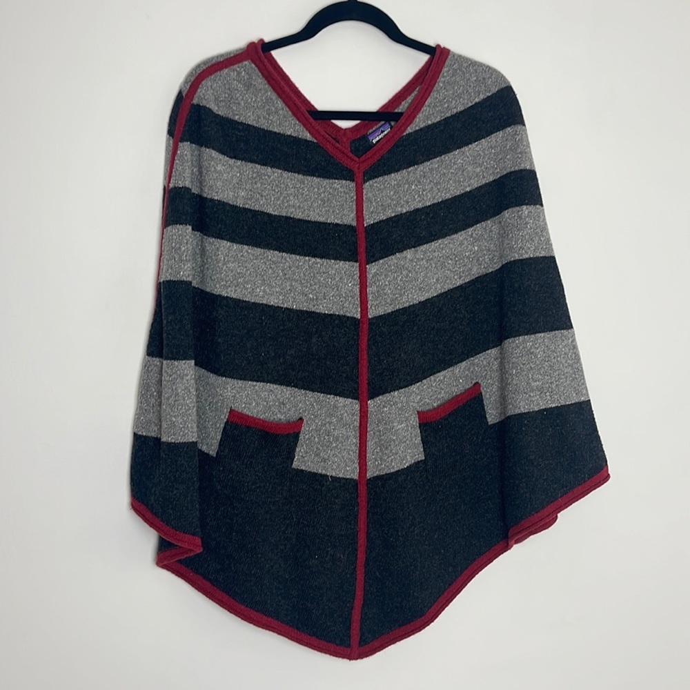Patagonia Loislee Poncho - Forge Grey Size XS/S